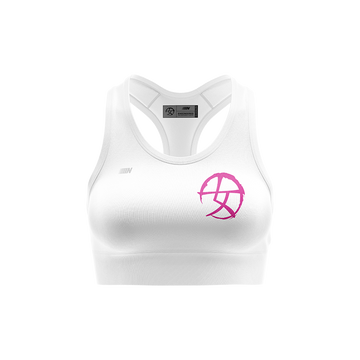Female Icon Logo Sports Bra - White