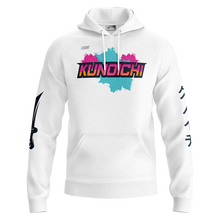 Unisex Kunoichi Text Splat Hoodie - White