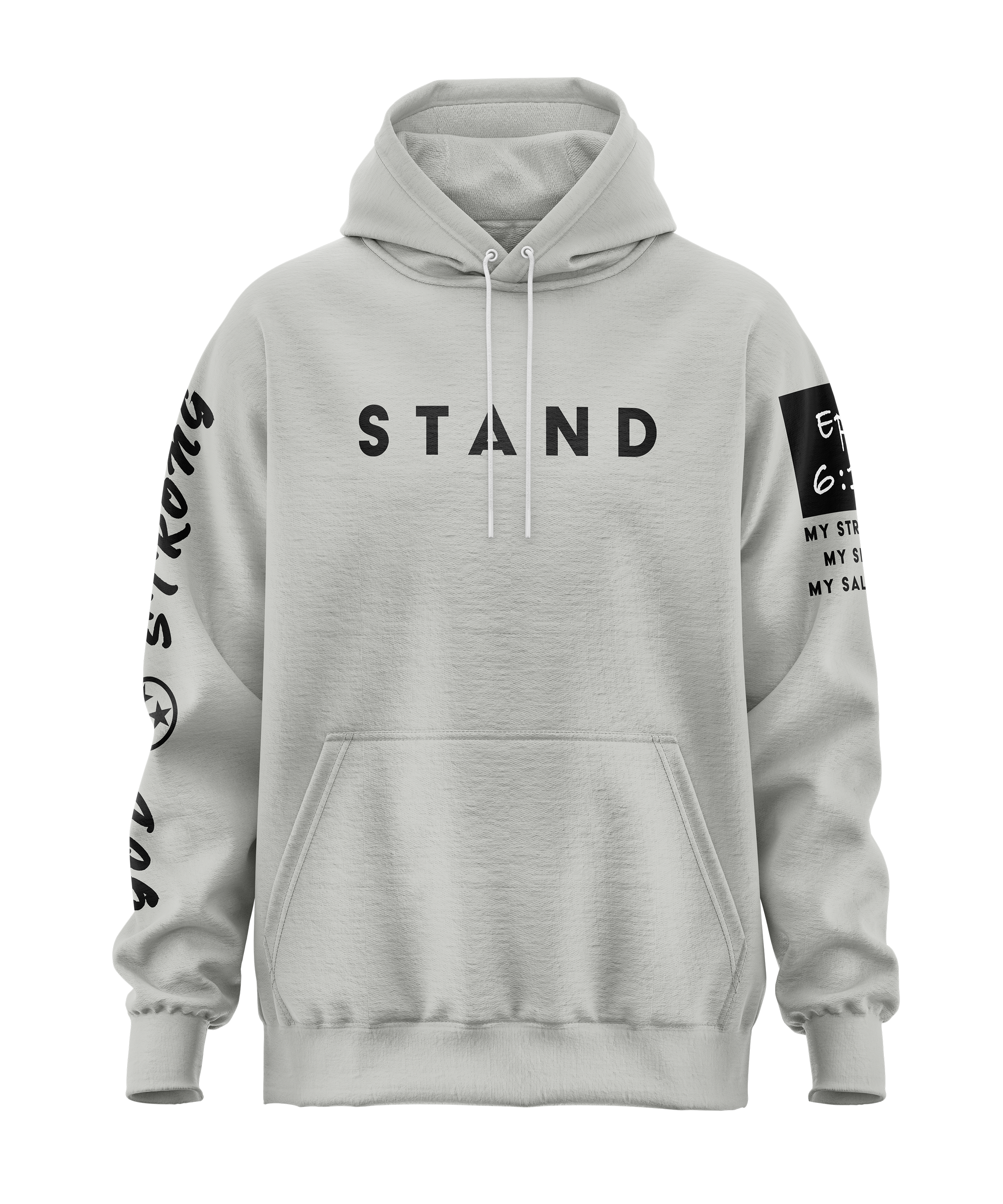 新品【NYLON STAND HOODED JUMPER】 アイボリー サイズ１ Stand_God_Strong_Smoke_Hoodie_