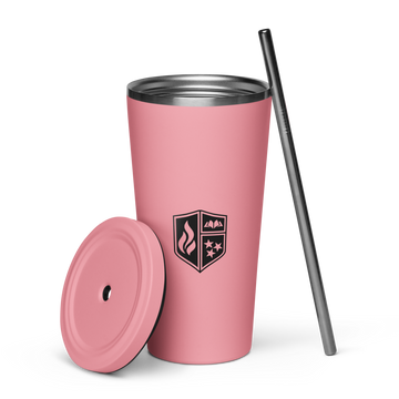 Logo Insulated Tumbler w/ Straw